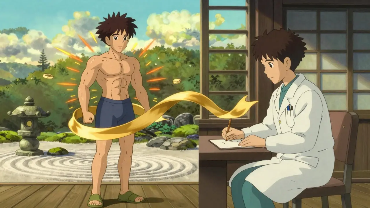 Médecin et patient combinant activité physique et traitement pour une perte de poids saine