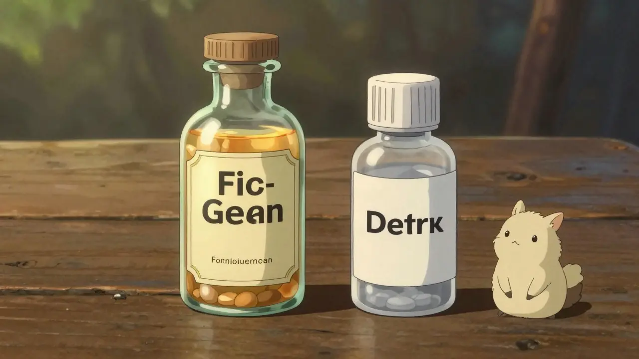 Comparaison Ghibli entre un médicament de marque coûteux et un générique abordable.